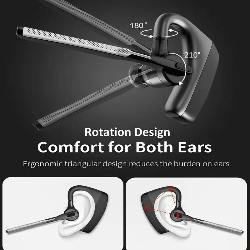 Wireless Business Headphones, Noise Cancelling Headphones, Built-in High-quality Microphone, Noise Cancelling Rotating Design, Comfortable To Wear