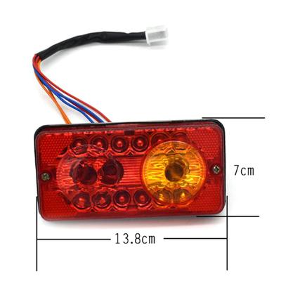 12V Dc Led פנסים אחוריים אחוריים בלם איתות פנייה מנורת הפוך עבור תלת אופן חשמלי