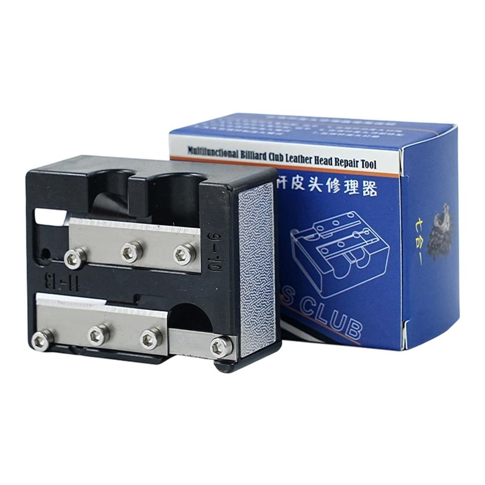 7-in-1 Billiard Cue Multi-Functional Leather Head Repair Tool Sharpener Cleaning Polishing Needling Billiard Accessories
