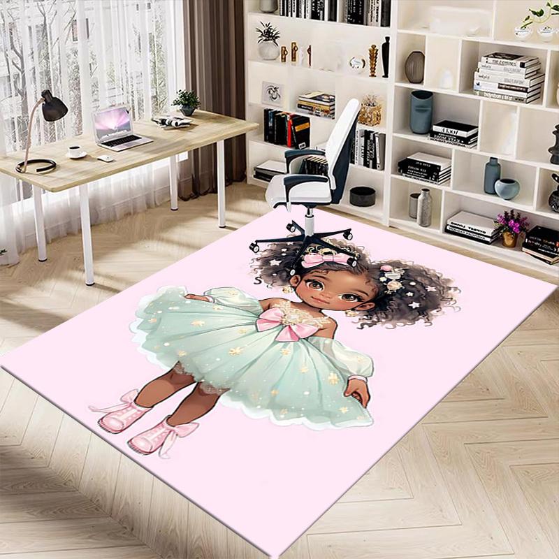 1PC flower dress Anti-slip carpet, suitable for Office, bedroomand playrooms. It can also be used as a sofa footrest cover-W87