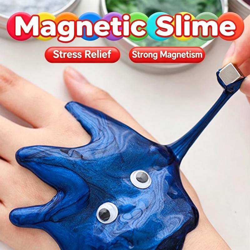 Magnetic Putty Slime Anti-Gravity Magnet Toy Eco-Friendly Material Black Tech Science Education Kit for Kids Daily Play