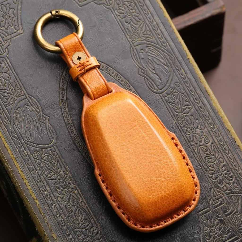 smasol Smart Key Case, Subaru New Forester Levog Impreza Key Case, Genuine Leather, 3