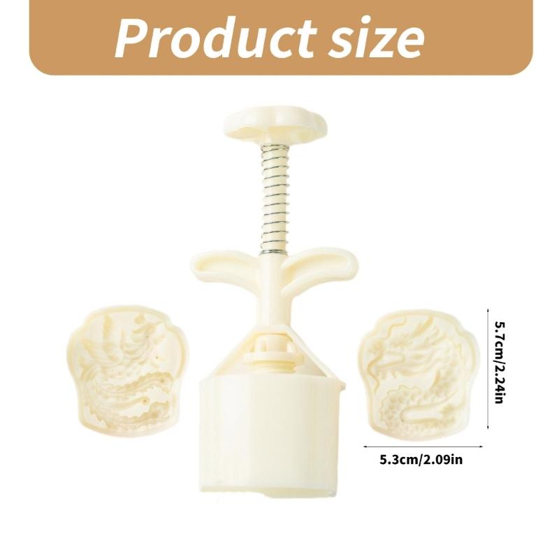 Chinese Pastries Cookie Stamp Hand Pressed Mooncakes Mold Bean Pastes Cake Molds Dessert Moulds for Cooking Lover