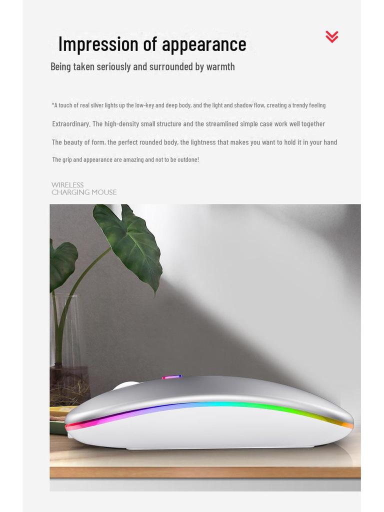 Ultra-Thin Mini Wireless Mouse for Mobile, Tablet, Laptop, and Computer