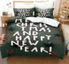 3D Digital Printed Duvet Cover Queen King Size Creative Christmas Bedding Set Fashion Design 3 Piece Set With 2 Pillowcases