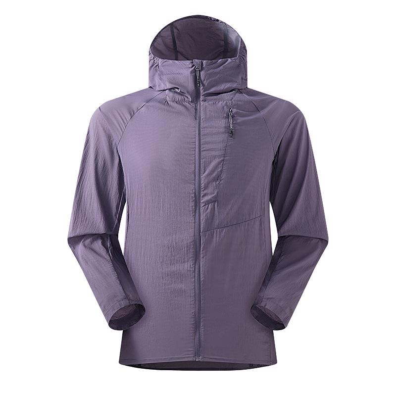 Unisex Lightweight UPF50+ Quick-Dry Hooded Jacket - Breathable Sun Protection in Ice Silk