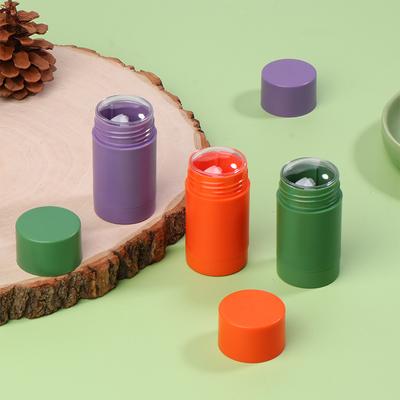 40G Empty Oval Solid Perfume Deodorant Containers Portable Makeup Lipstick Tubes Refillable Twist-Up Bottle Diy Deodorant