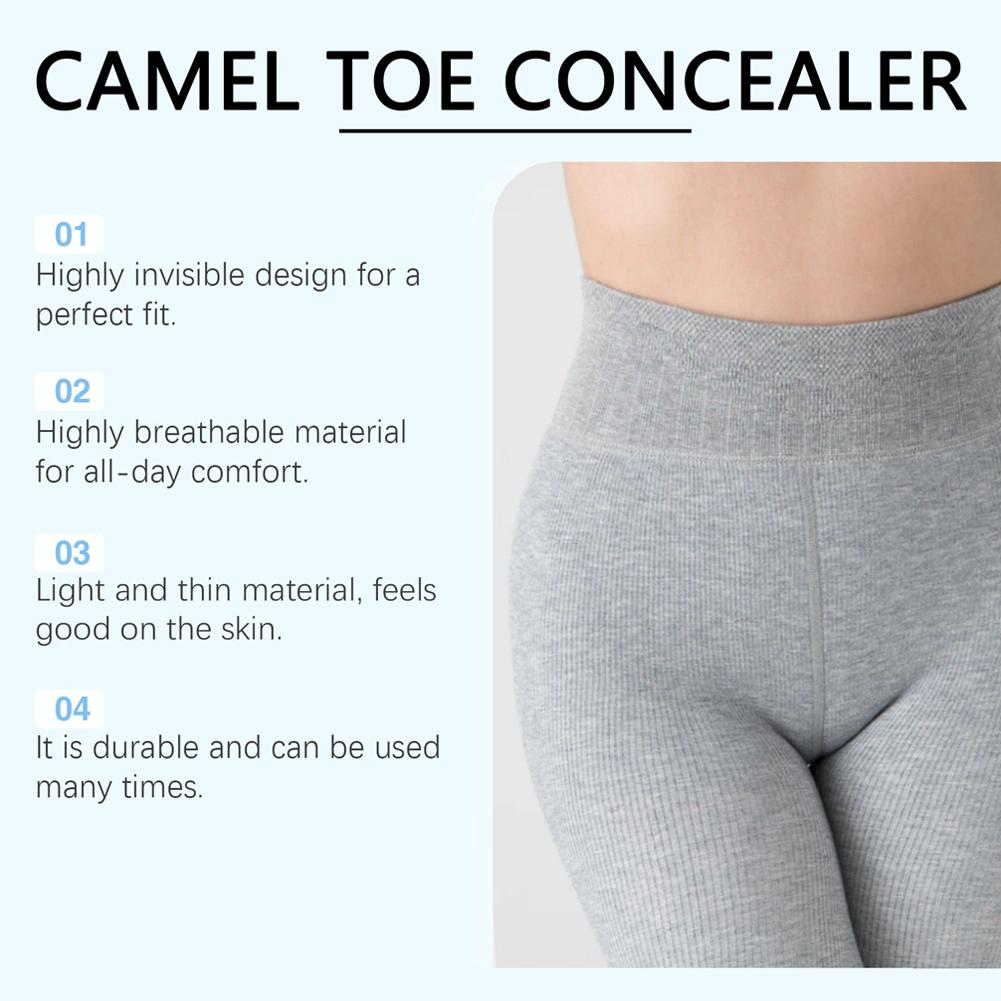 Wiederverwendbarer Cameltoe-Concealer Unsichtbar Atmungsaktiv Selbstklebend Geruchsverhindernd Juckreizlindernd Mildes Silikon Sichtschutzpflaster für Frauen
