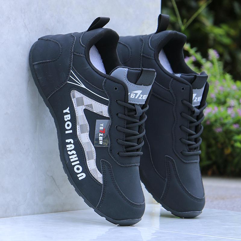 Men's Waterproof Leather Sneakers - Non-slip, Casual Autumn/Winter Travel Shoes 2024