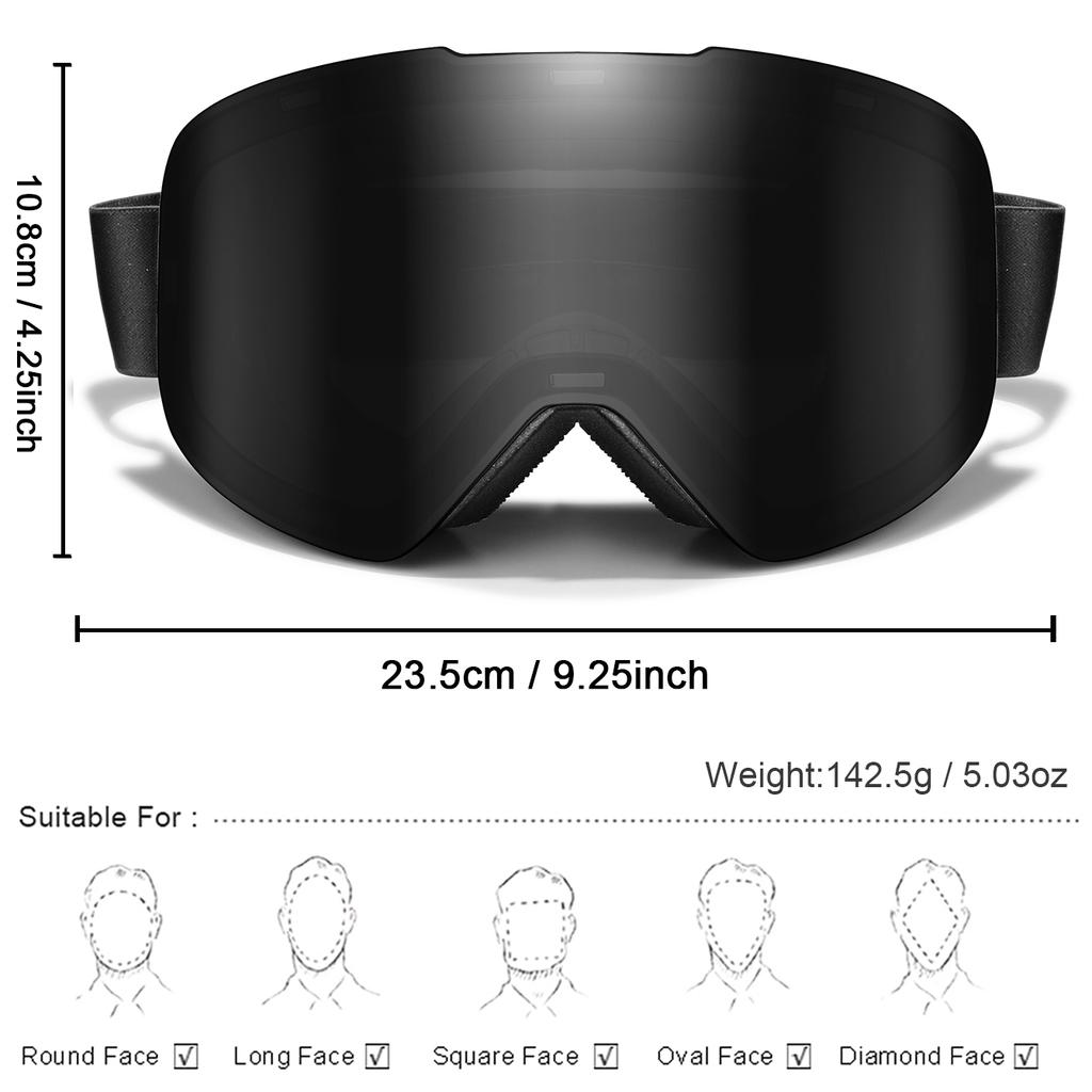 Outdoor SKI Goggles Winter Sports UV400 Anti-Fog Snowboard Eyewear For Men And Women Teen Charistmas and New Year Gifts