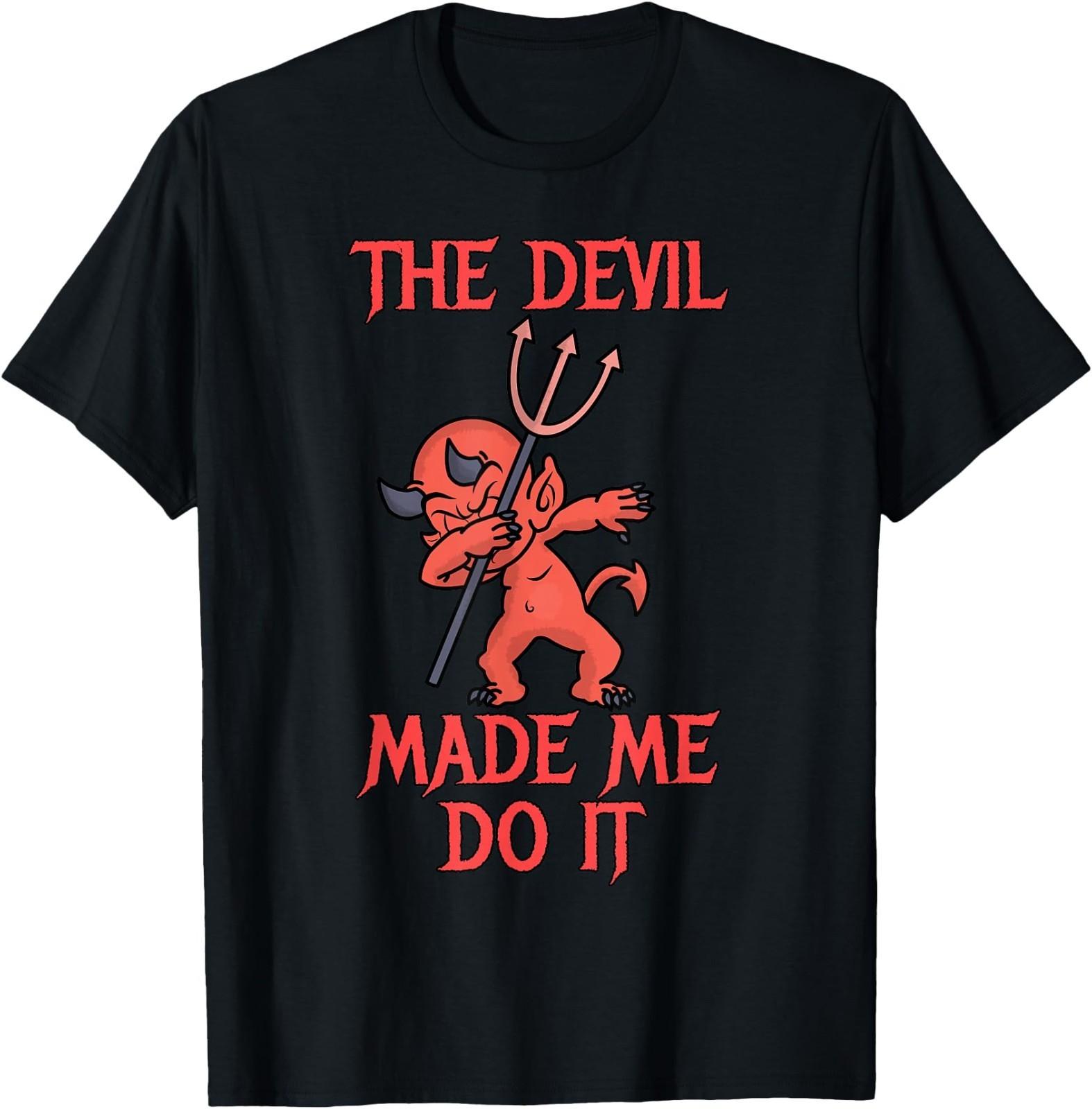 Halloween Dabbing Devil - The Devil Made Me Do It T-Shirt XXXXL