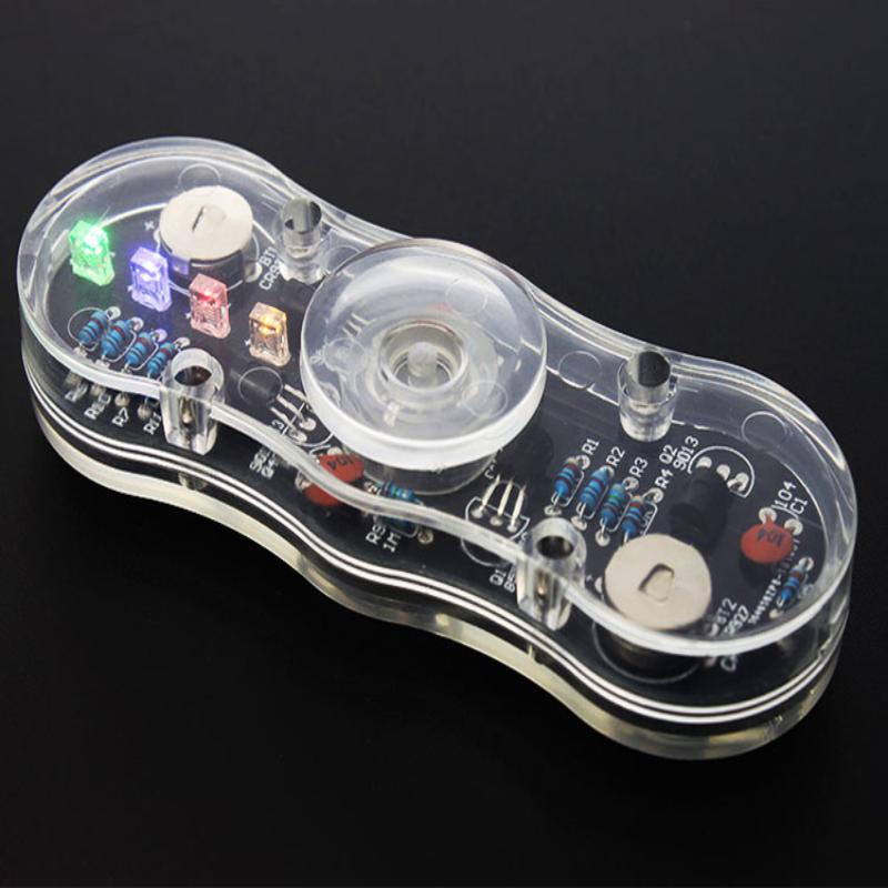 LED Rotující Gyroskop DIY Kit SMD Pájení POV Rotace Barevná Dioda Světelný Tréninkový Gyroskop Kit Sada pro Pájecí Praxi