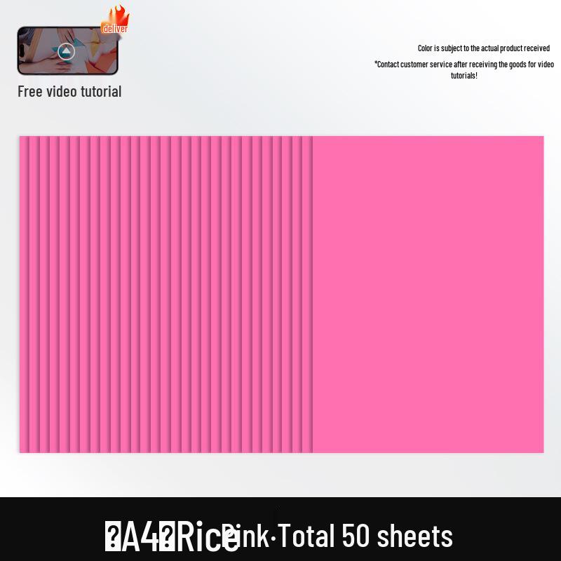 Free Shipping: Extra Thick A4 Color Cardstock - 50 Sheets - 160g White Card for Children's Crafts & Origami