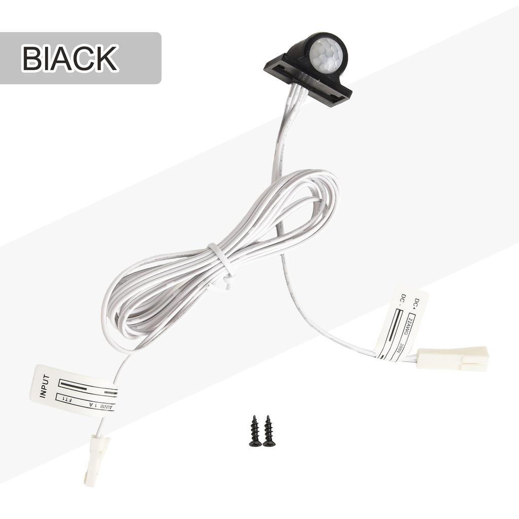 12V LED Sensor Switch 12V Infrared Sensor Switch Automatic On off 30 Seconds Delay-off Compact Size White For Home