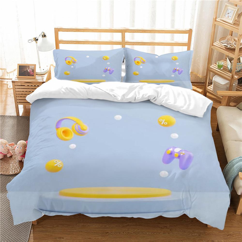 Gamer Home Textiles 3D Print Duvet Cover Set High Quality Microfiber Bedding Set Boy Man Single Double Size Qulit Cover