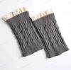 Autumn And Winter Lace Socks Cover Knitted Wool Leg Cover Leg Guard Warm Boot Cover Protect Calf Ankle Neck Cold Warm Woman
