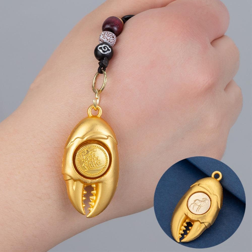 Hanging Rotating Keychain Chinese Style Car Keychain Creative Zodiac Keychain  Gift