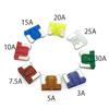 YFFSFDC 100 Pcs Low Profile Fuses Mini Flat Fuse Set 3A 5A 7.5A 10A