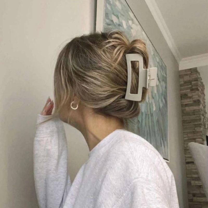 10,5 cm Grande Pinza per Capelli Geometrica Opaca Fermaglio per Capelli da Donna Accessorio per Capelli Fermagli Pinze a Granchio Moda Coreana Ornamento Accessori per Capelli