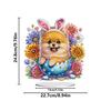 5D DIY Diamond Art Tabletop Decorations Acrylic Special Shape Easter Egg Pomeranian Desktop Diamond Art Kits for Beginners 24CM