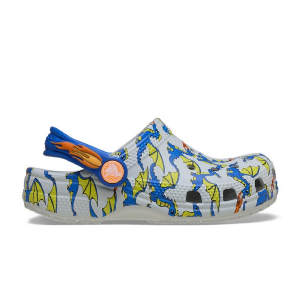 Tobox Crocs Graphic Clog Toddlers Gray Cckcg2tsgc11gry