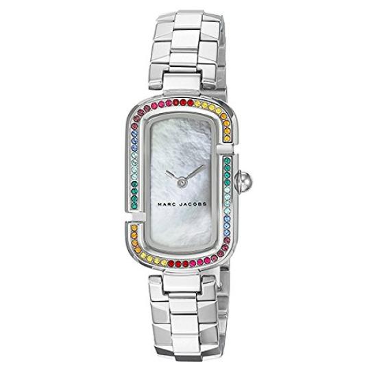 MARC JACOBS Glitz Silver Stainless Steel Crystal Watch MJ3538 Women's [Used]