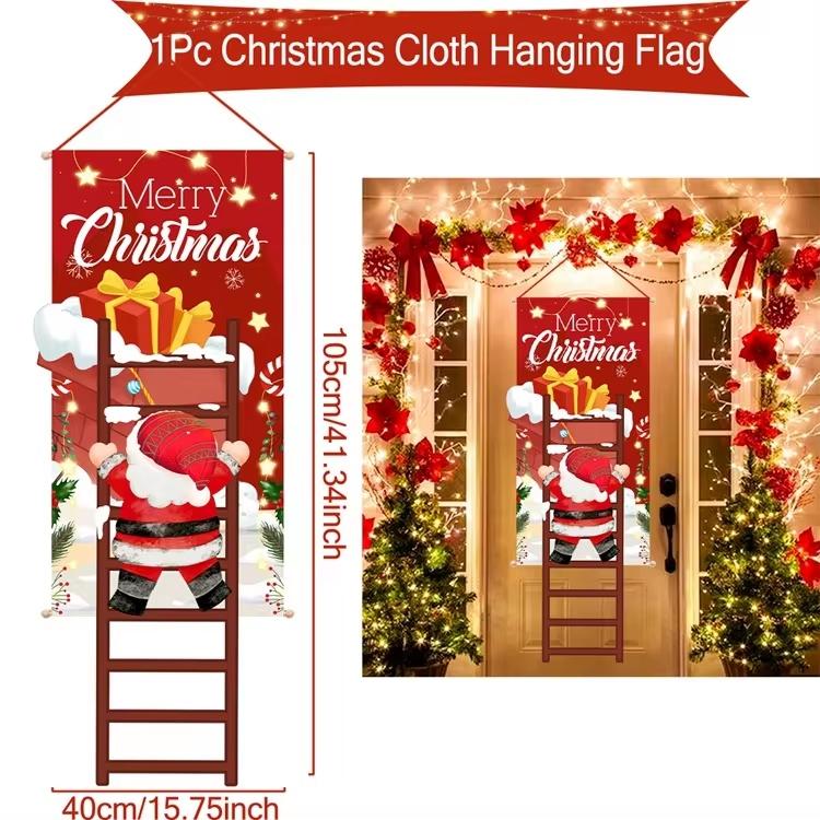 

Merry Christmas Hanging Flag Christmas Decorations For Home 2025 Christmas Door Banner Xmas Gifts Navidad Happy New Year 2025
