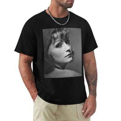 Beautiful Greta Garbo TShirt Festival Casual Short Sleeve