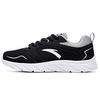 Mesh, Textile Cushioning Slip Resistant Abrasion Resistant Breathable Rebound Low Top Running Shoes Men's Black 91645515-5