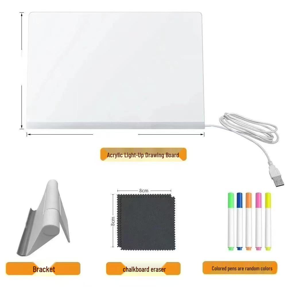 Glow-in-the-Dark Double-Sided Acrylic Drawing Board: A Perfect New Year Gift for Kids and Friends