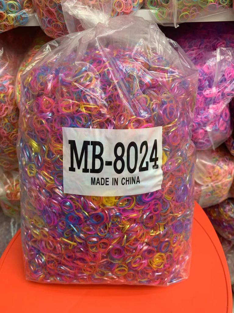 8024 High Elasticity Colored Hair Ties: Children's Small Rubber Bands In Bulk