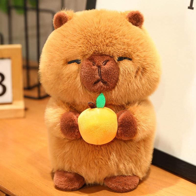 Design Cartoon Capybara Plush Doll Toy For Kids Room Decor And Birthday Gifts