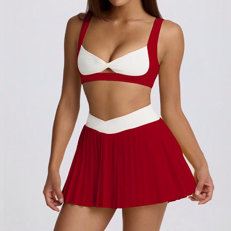 QYZJ High-Waisted Quick-Dry Pleated Skirt: Casual, Breathable, Anti-Exposure Running & Fitness Skort