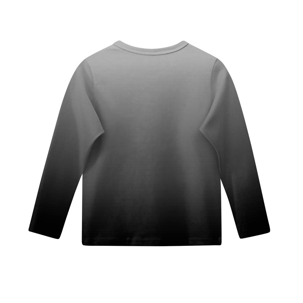 Bedrucktes Langarm-T-Shirt mit Rundhalsausschnitt für Kinder