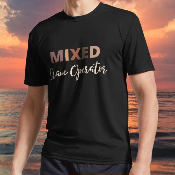 New item Mixed Race crane-operator Active Logo TEE T shirt Funny Size S to 5XL L