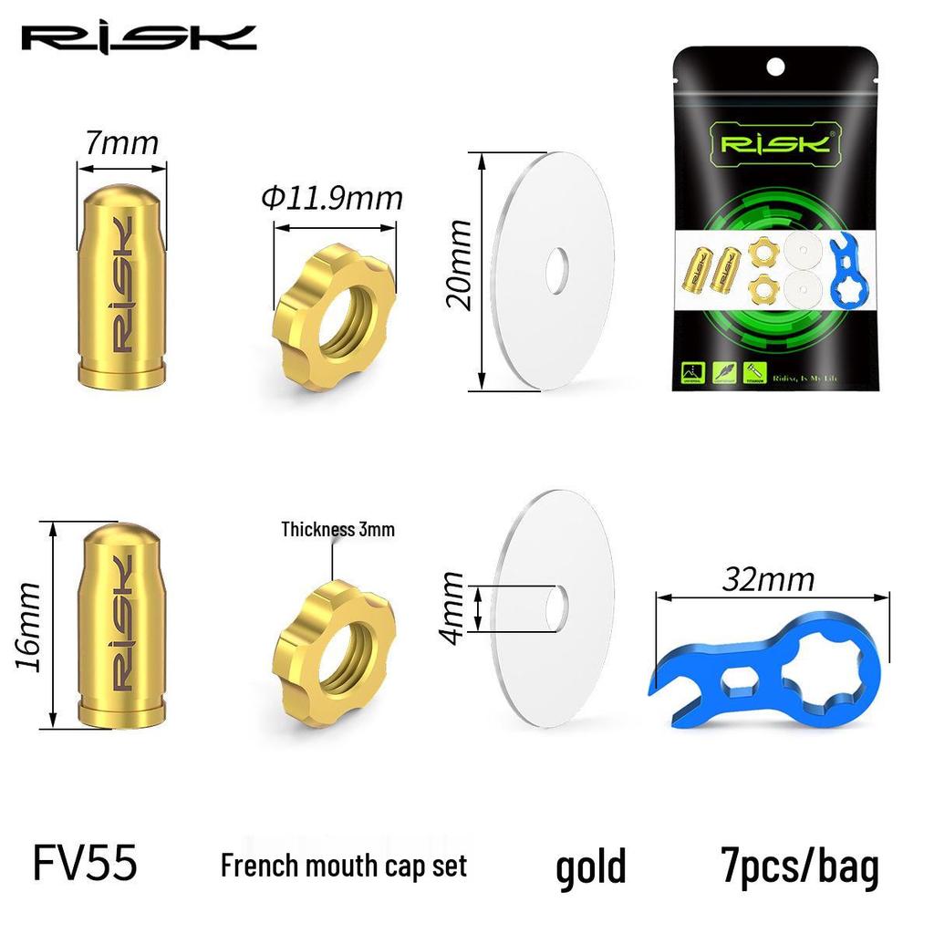 Titanium Alloy Bike Valve Cap for French & American Valves