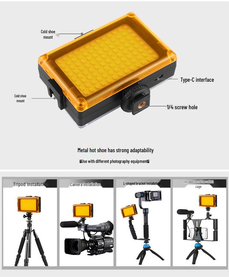 PULUZ Fat Cow LED Photography Light for DSLR Cameras - Digital Fill Soft On-Camera Light for Video Shooting