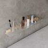 Xuan Yong No-Drill Walnut & Beechwood Acrylic Bathroom Shelf