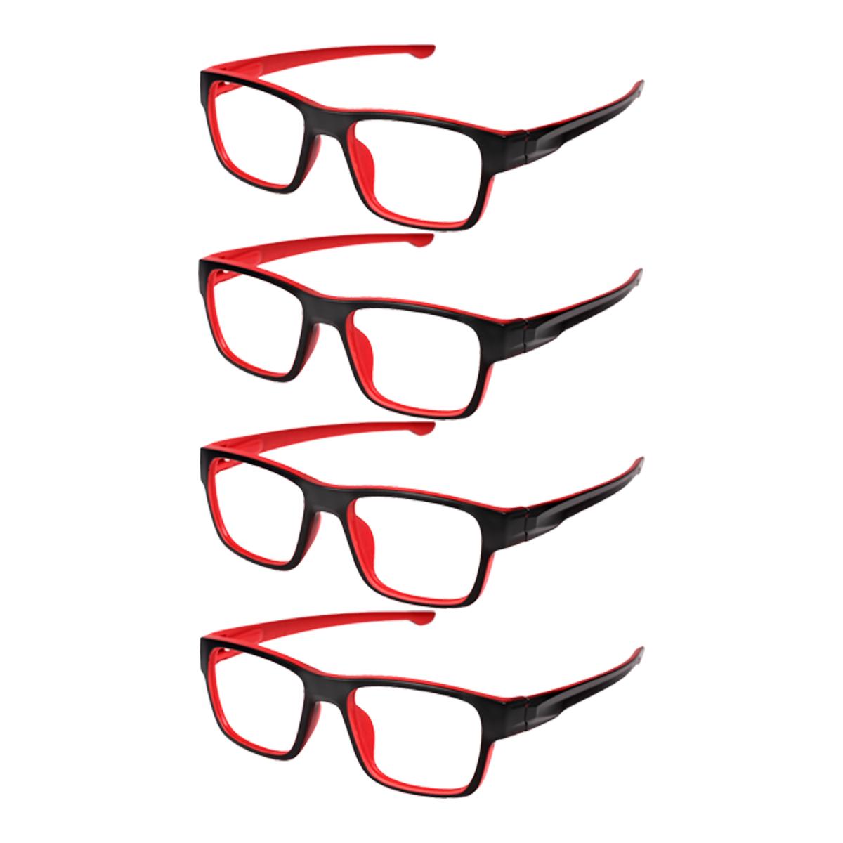 

4 шт. Очки для чтения с защитой глаз от синего света, ПК, блокирующие синий свет, очки для дальнозоркости, сверхлегкие оптические очки 3.0