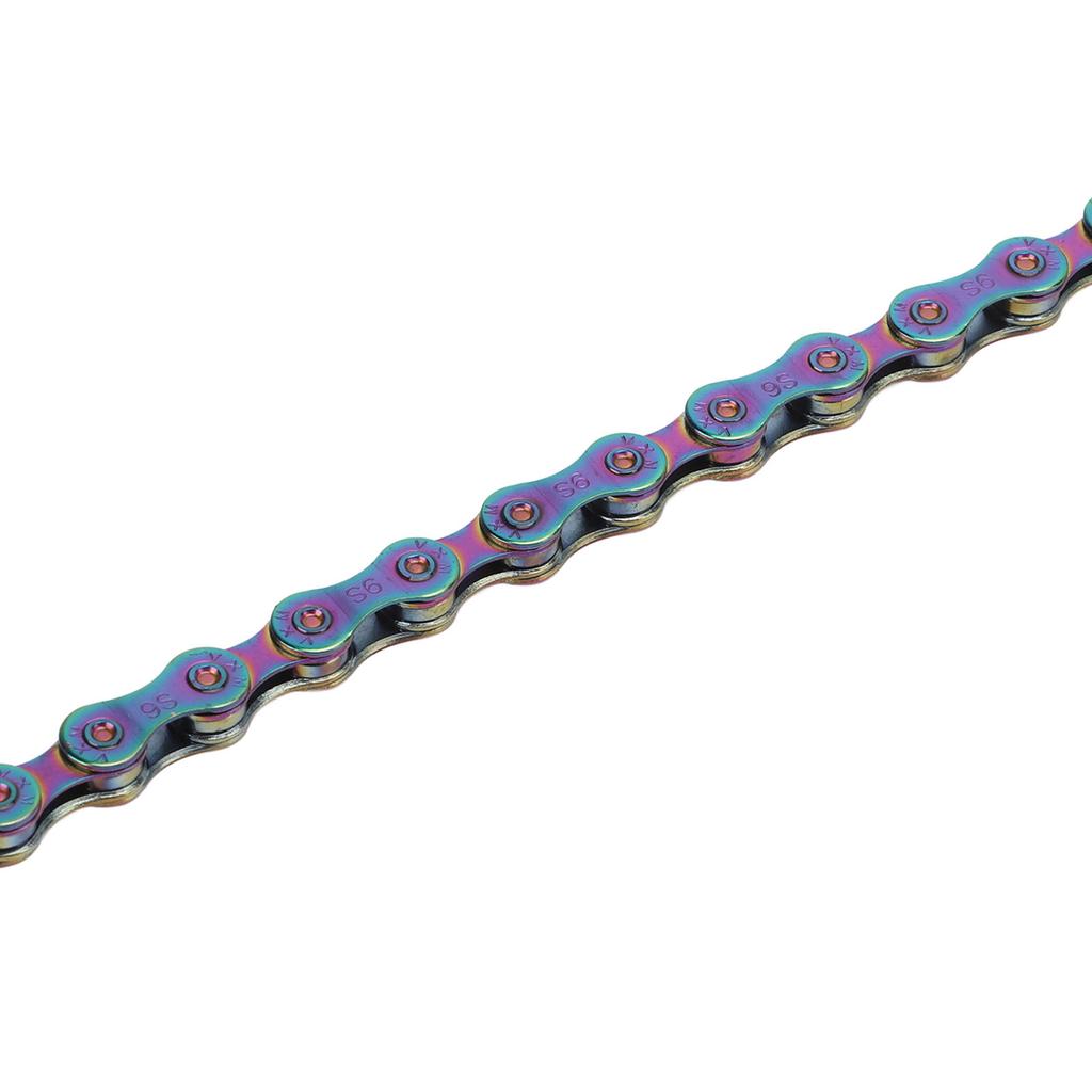 9 Speed Bike Chain 9 Speed Carbon Steel Colorful Sensitive Shifting Heat Treatment Bicycle Chain for Mountain Bike