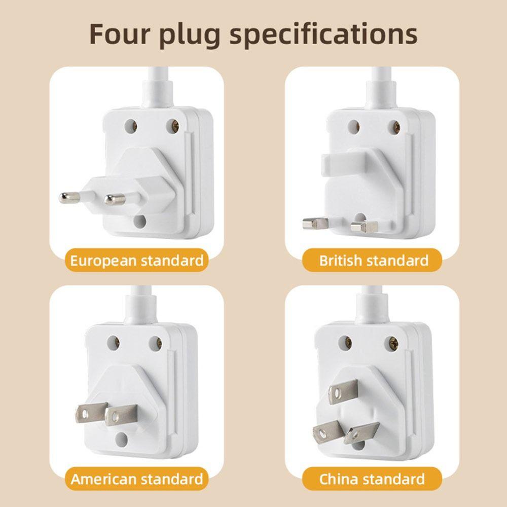 EU US UK Conversion Wall Plug Lamp Lotus Flowers Bulb Socket Converter Led Light Base  Gift