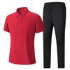 2026 Men's Casual Cotton Polo and Pants Set – Breathable, Comfortable, Customizable