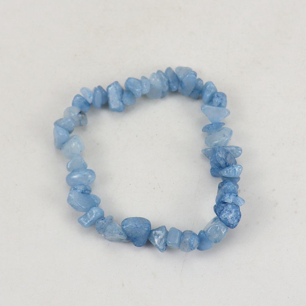 Handmade Beaded Natural Crystal Crushed Stone Bracelet B54