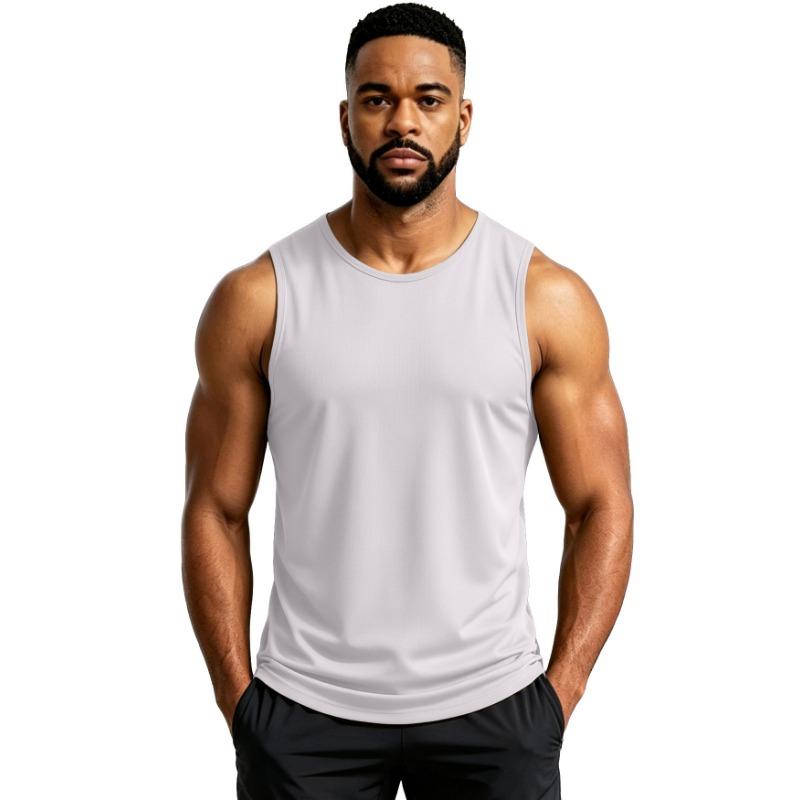 Men S Sleeveless Workout Tank Top Summer Breathable Quick Dry