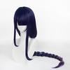 Raiden Shogun Cosplay Wig, Heat-Resistant Wig for Disguise, Halloween, Christmas, and Parties, Includes Wig Net