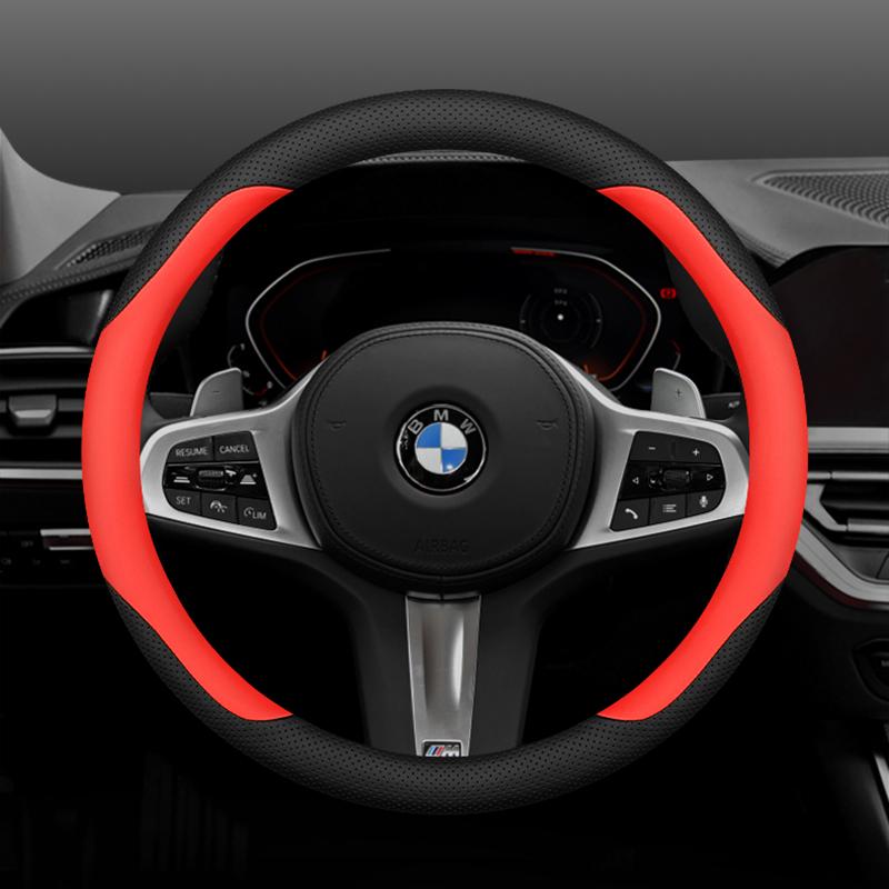 Leather Car Steering Wheel Cover for BMW G60 X1 U11 X5 G05 X2 G20 Ix1 X6 X2 U10 X3 G45 I4 2023 2024 2025 2026 Accessories