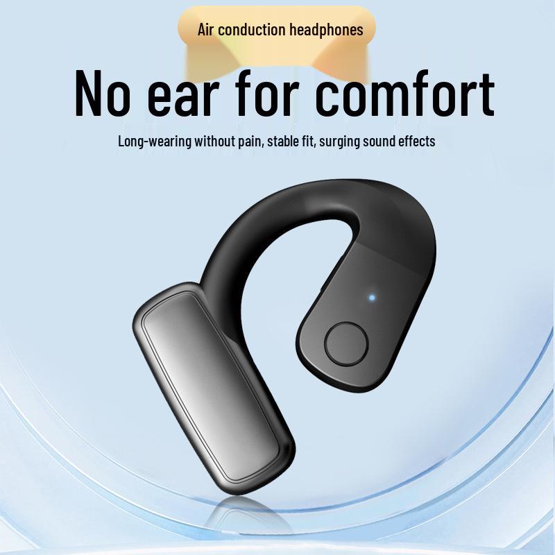 Universal Left/Right Ear-Hook Wireless Bluetooth In-Ear Headphones for Sports, Running, Driving, Cycling, and Food Delivery.