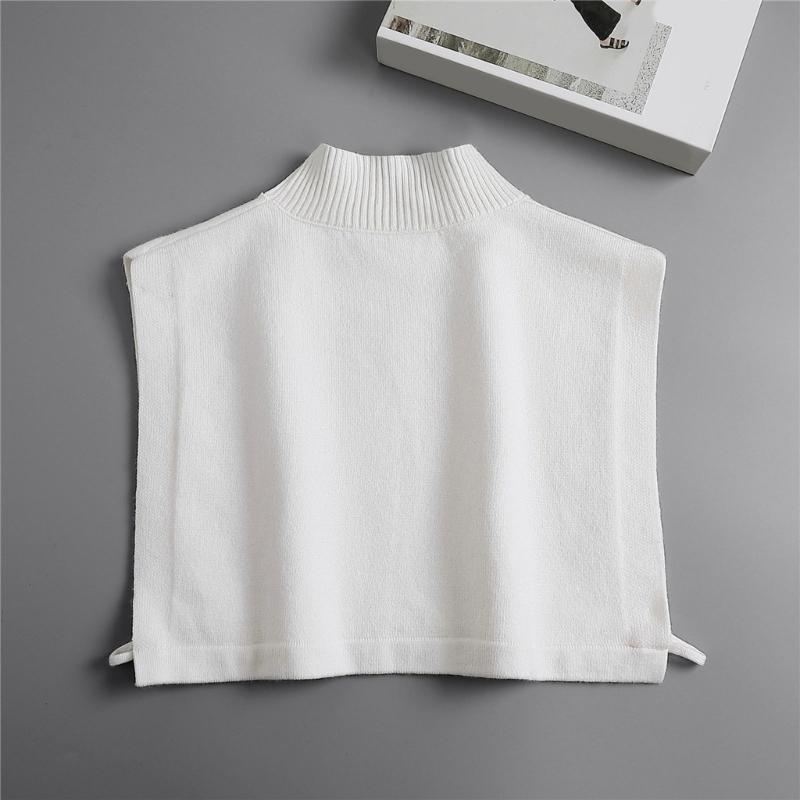 Ribbed Shawl For Women Winter False Collar for Women Neck Wrap Men Women Turtleneck Collar Ribbed Knitted Elastic