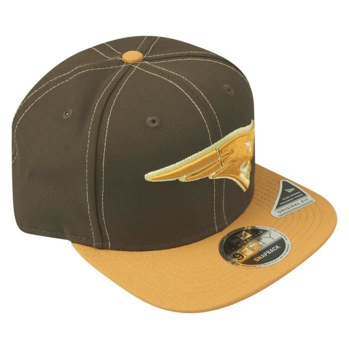 Casquette Snapback - New Era - New England Patriots - Blanc - 100% Polyester - Taille Unique