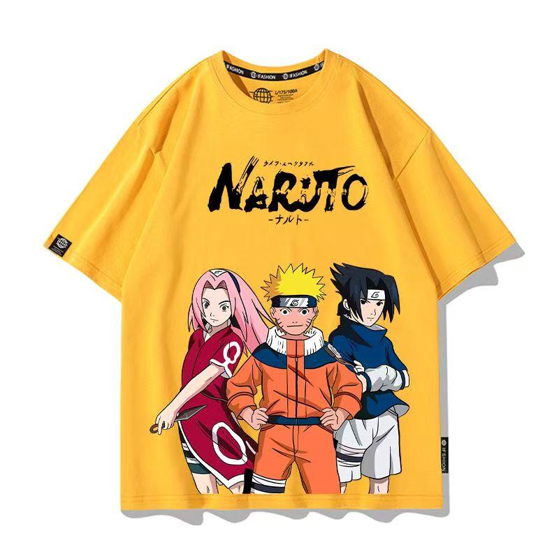 Men's Naruto Anime Graphic T-Shirt, Sasuke Uchiha & Pain Akatsuki Oversized , Summer Loose Fit Casual Streetwear for Boys&Girls